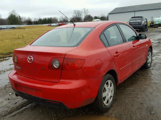 JM1BK12F561446044 - 2006 MAZDA 3 I RED photo 4