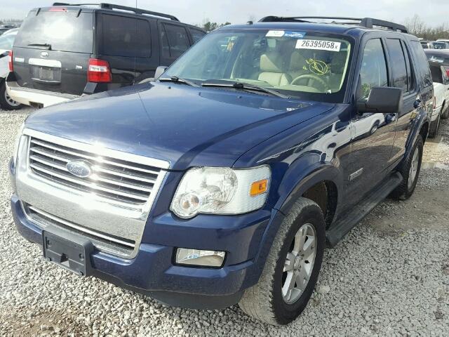 1FMEU73E87UB80028 - 2007 FORD EXPLORER X BLUE photo 2