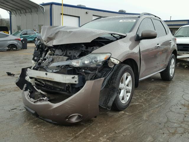 JN8AZ18W39W104800 - 2009 NISSAN MURANO S BROWN photo 2