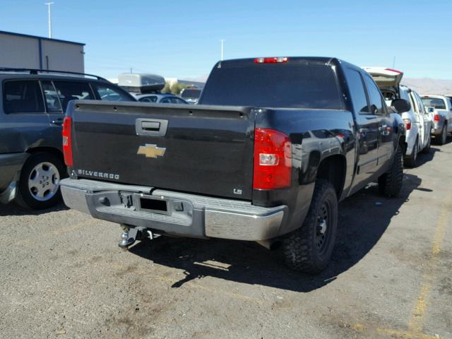 2GCEC13CX71721594 - 2007 CHEVROLET SILVERADO BLACK photo 4