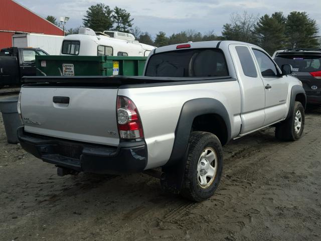 5TEUU42N69Z628583 - 2009 TOYOTA TACOMA ACC SILVER photo 4