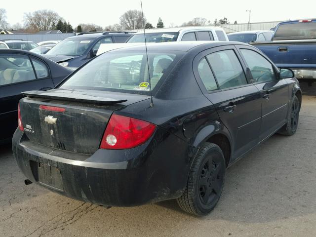 1G1AL55F377170644 - 2007 CHEVROLET COBALT LT BLACK photo 4