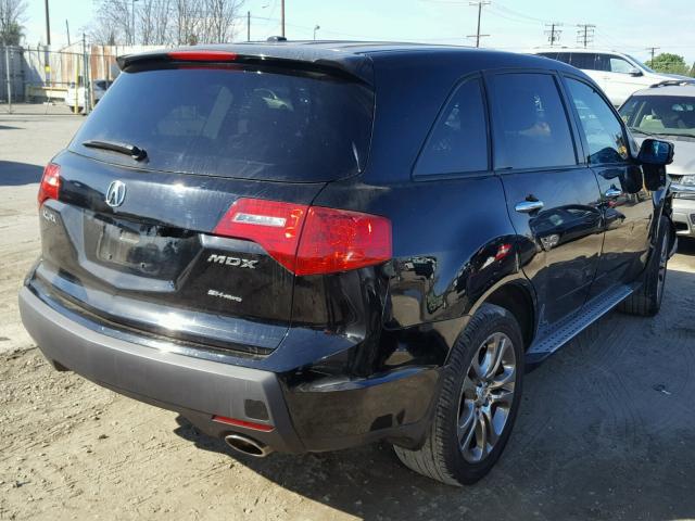 2HNYD28478H523933 - 2008 ACURA MDX TECHNO BLACK photo 4