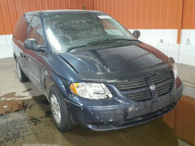 1D4GP25R57B128541 - 2007 DODGE CARAVAN SE BLUE photo 1