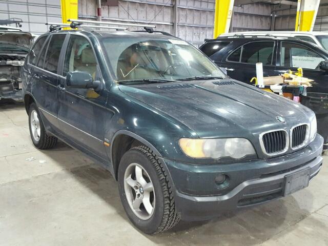 5UXFA53592LP52761 - 2002 BMW X5 3.0I GREEN photo 1