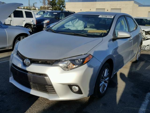 5YFBURHE0FP328888 - 2015 TOYOTA COROLLA L SILVER photo 2