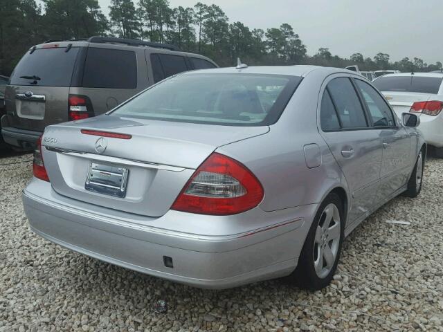 WDBUF72X17B114184 - 2007 MERCEDES-BENZ E 550 SILVER photo 4