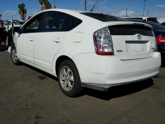 JTDKB20U783417241 - 2008 TOYOTA PRIUS WHITE photo 3