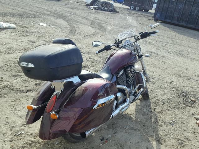 5VPCB26D683003459 - 2008 VICTORY MOTORCYCLES KINGPIN მუქწითელი ფოტო 4