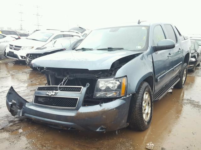 3GNFK220X9G211428 - 2009 CHEVROLET AVALANCHE BLUE photo 2