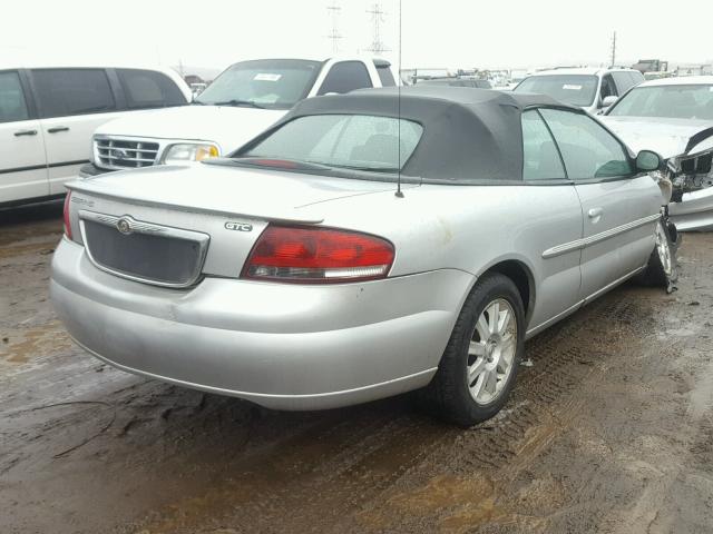 1C3EL75R85N684162 - 2005 CHRYSLER SEBRING GT SILVER photo 4