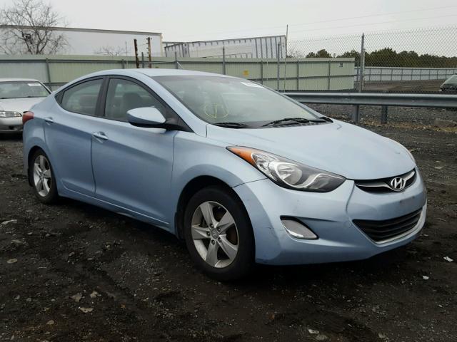 KMHDH4AE9CU232505 - 2012 HYUNDAI ELANTRA GL BLUE photo 1