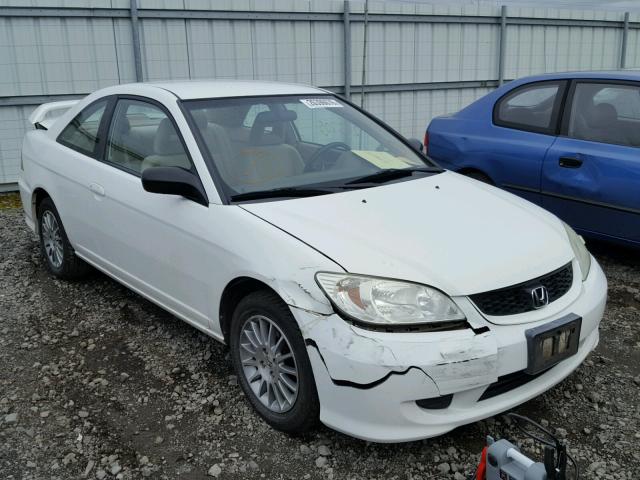 1HGEM22515L037645 - 2005 HONDA CIVIC LX WHITE photo 1