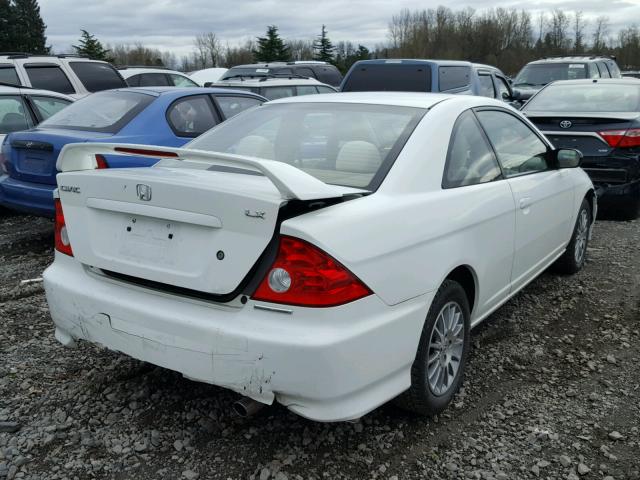 1HGEM22515L037645 - 2005 HONDA CIVIC LX WHITE photo 4