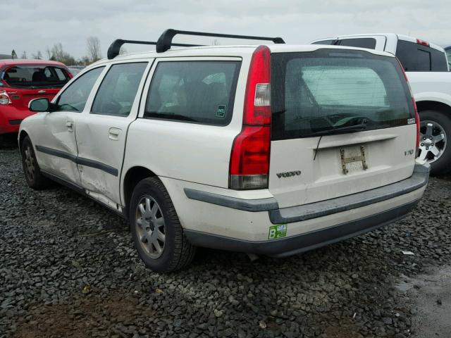 YV1SW61T132324967 - 2003 VOLVO V70 WHITE photo 3