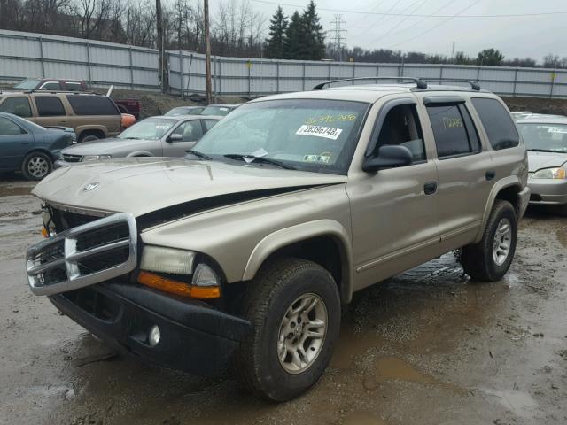 1B4HS48N22F198002 - 2002 DODGE DURANGO SL TAN photo 2