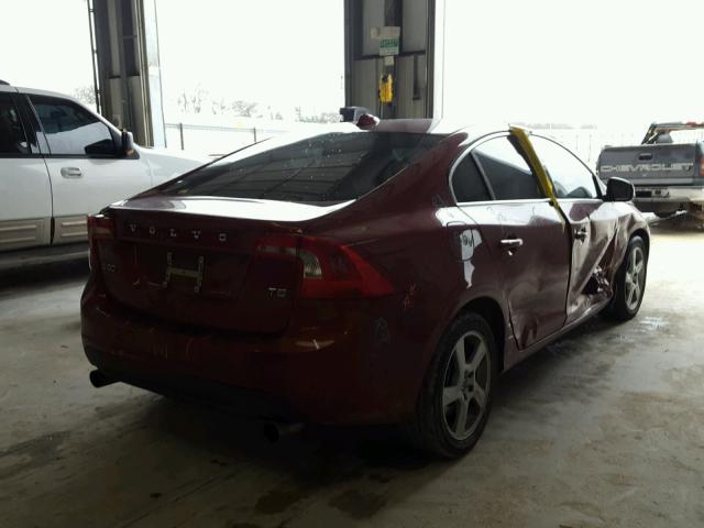 YV1622FS7C2124214 - 2012 VOLVO S60 T5 MAROON photo 4