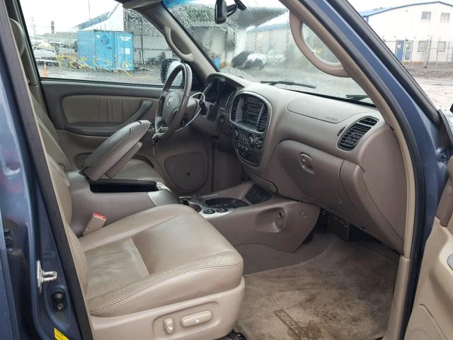 5TDBT48A47S279156 - 2007 TOYOTA SEQUOIA LI BLUE photo 5