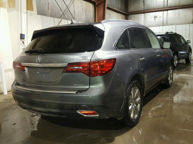 5FRYD4H84FB025324 - 2015 ACURA MDX ADVANC 绿色 照片 4
