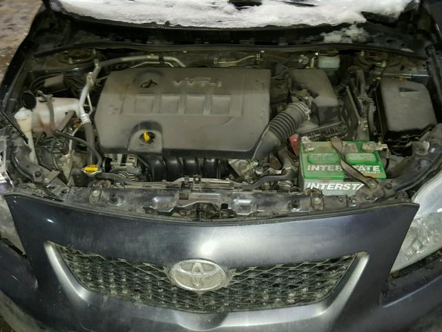 JTDBL40E399081670 - 2009 TOYOTA COROLLA BA GRAY photo 7