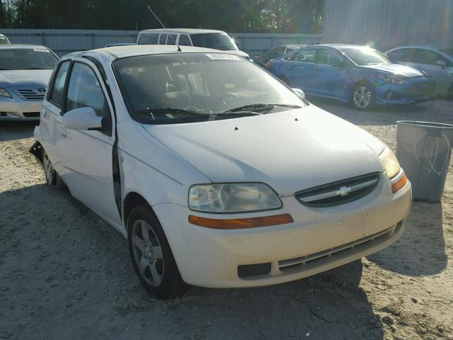 KL1TD62635B283406 - 2005 CHEVROLET AVEO BASE Beyaz fotoğraf 1