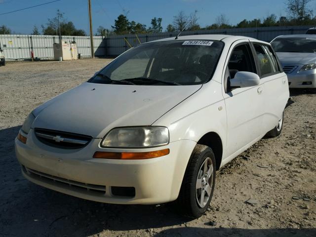 KL1TD62635B283406 - 2005 CHEVROLET AVEO BASE Beyaz fotoğraf 2