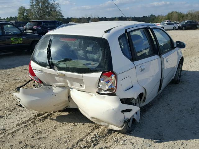KL1TD62635B283406 - 2005 CHEVROLET AVEO BASE Beyaz fotoğraf 4