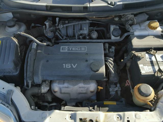 KL1TD62635B283406 - 2005 CHEVROLET AVEO BASE Beyaz fotoğraf 7