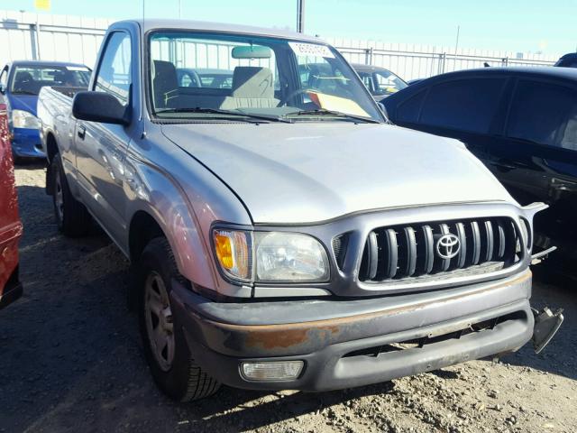 5TENL42NX2Z127015 - 2002 TOYOTA TACOMA SILVER photo 1