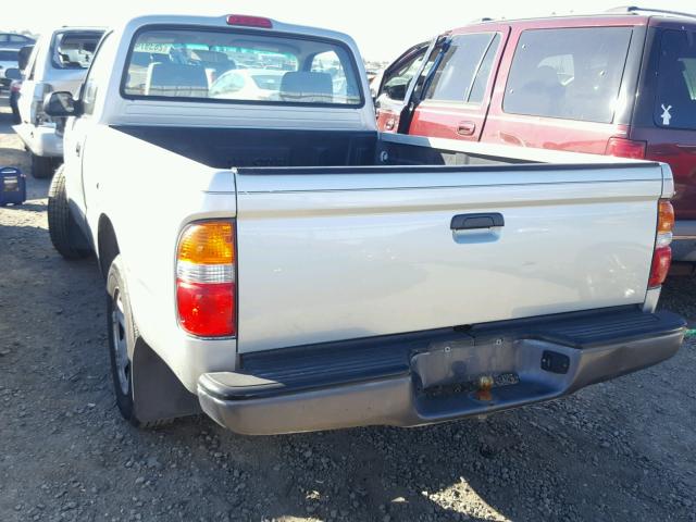 5TENL42NX2Z127015 - 2002 TOYOTA TACOMA SILVER photo 3