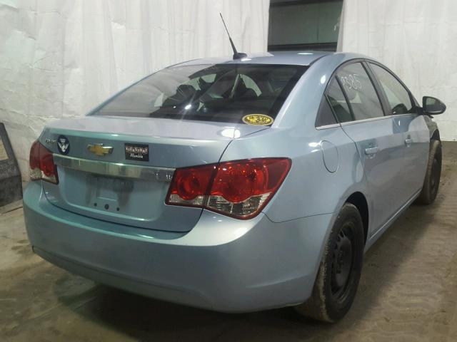 1G1PD5SHXB7176804 - 2011 CHEVROLET CRUZE LS BLUE photo 4