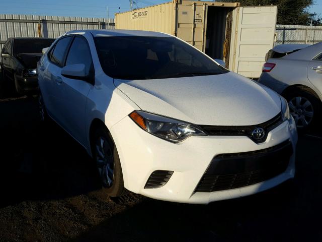 5YFBURHE3FP297152 - 2015 TOYOTA COROLLA L WHITE photo 1