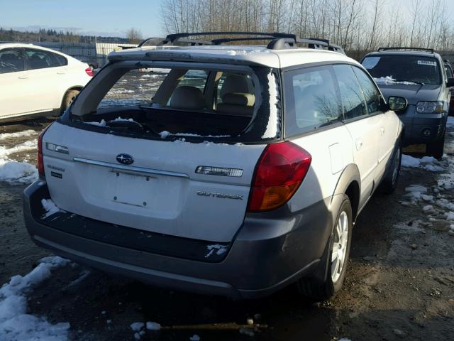 4S4BP62C856342410 - 2005 SUBARU LEGACY OUT WHITE photo 4