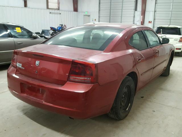 2B3KA43G16H266879 - 2006 DODGE CHARGER SE RED photo 4