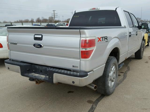 1FTFW1EV4AFA47193 - 2010 FORD F150 SUPER SILVER photo 4