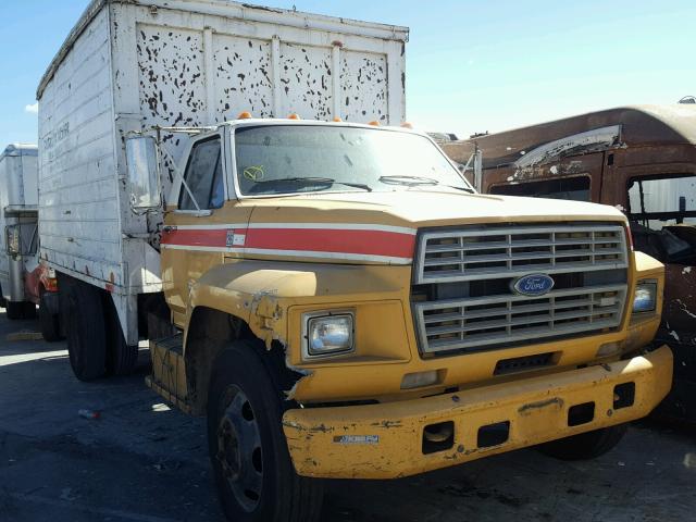 1FDNK64N2FVA12960 - 1985 FORD F6000 YELLOW photo 1