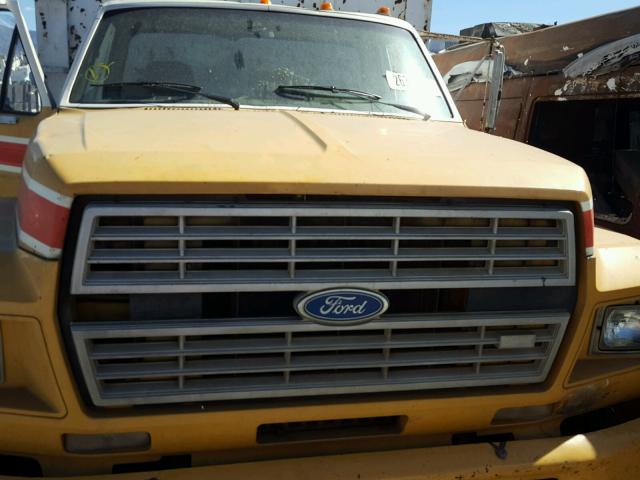 1FDNK64N2FVA12960 - 1985 FORD F6000 YELLOW photo 7