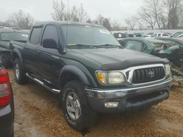 5TEGN92N12Z107736 - 2002 TOYOTA TACOMA DOU GREEN photo 1