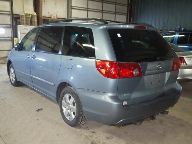 5TDZK23C29S279691 - 2009 TOYOTA SIENNA CE BLUE photo 3