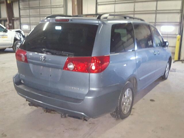 5TDZK23C29S279691 - 2009 TOYOTA SIENNA CE BLUE photo 4