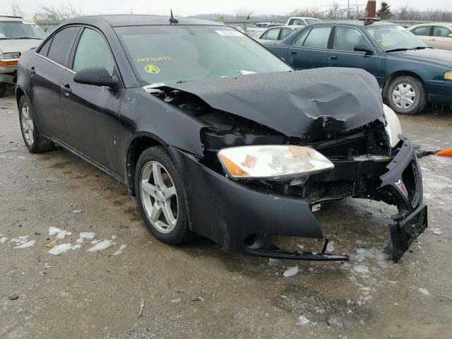 1G2ZG57N684236193 - 2008 PONTIAC G6 BASE BLACK photo 1