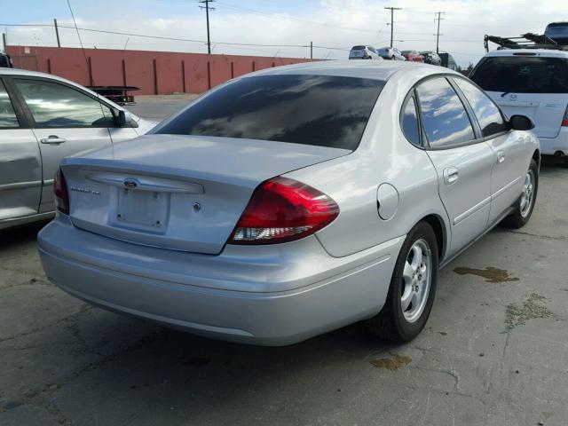 1FAFP53U17A107666 - 2007 FORD TAURUS SE SILVER photo 4