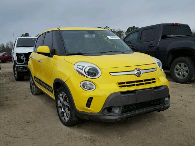 ZFBCFADH3EZ020850 - 2014 FIAT 500L TREKK YELLOW photo 1