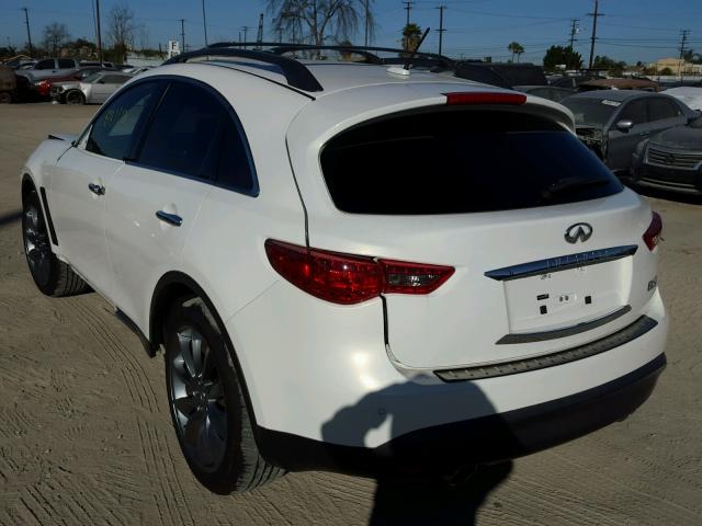 JN8CS1MW0DM172205 - 2013 INFINITI FX37 WHITE photo 3