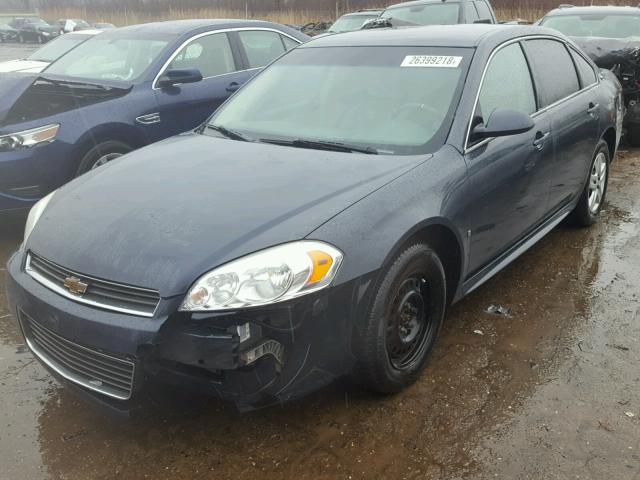 2G1WB57K291323422 - 2009 CHEVROLET IMPALA LS BLUE photo 2