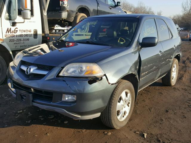 2HNYD18236H528553 - 2006 ACURA MDX GRAY photo 2