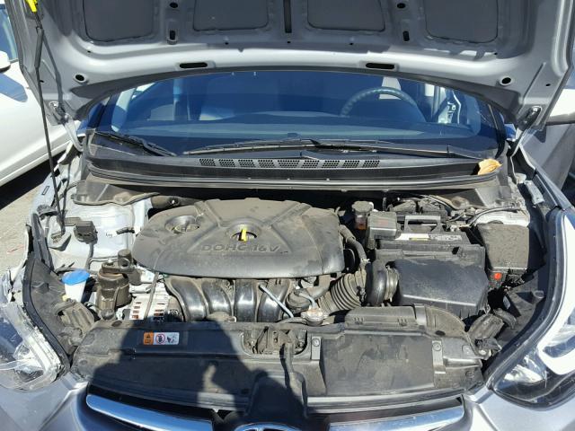 5NPDH4AE9GH746679 - 2016 HYUNDAI ELANTRA SE SILVER photo 7