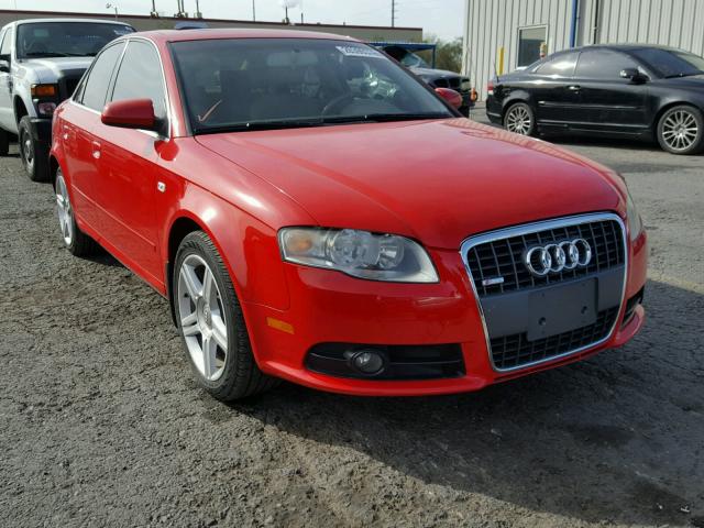 WAUAF78E08A073660 - 2008 AUDI A4 2.0T RED photo 1