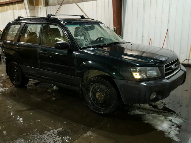 JF1SG63695G755594 - 2005 SUBARU FORESTER 2 GREEN photo 1