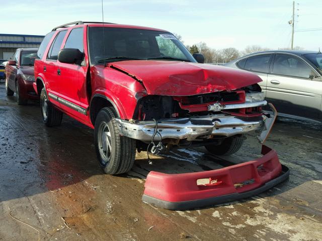 1GNDT13W01K253511 - 2001 CHEVROLET BLAZER RED photo 1